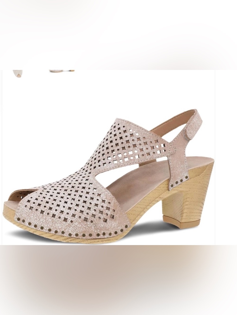 Dansko Teagan Vintage Leather Heels in White